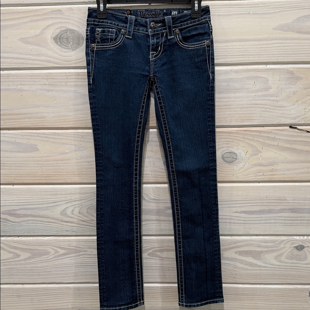 Miss Me Dark Blue straight Jeans